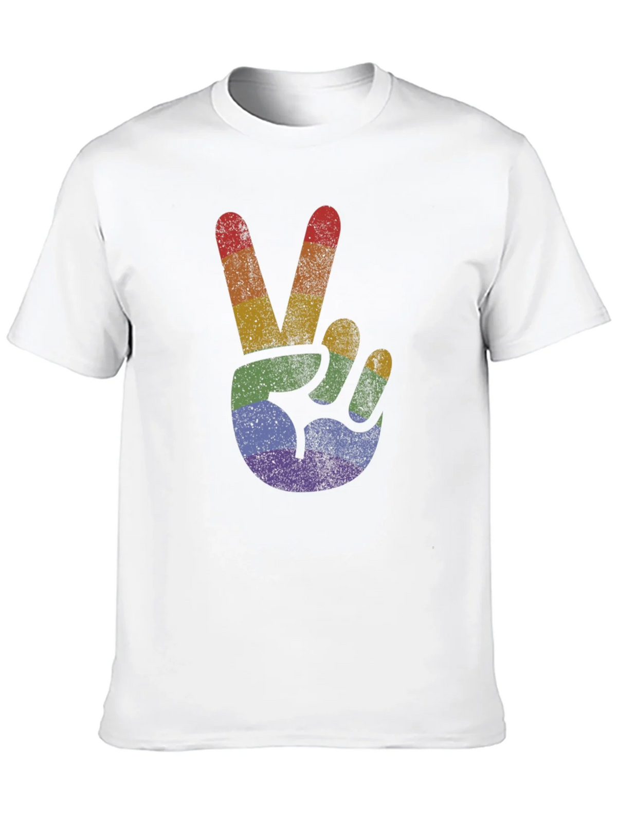Retro Rainbow Peace Sign T-Shirt product image 9