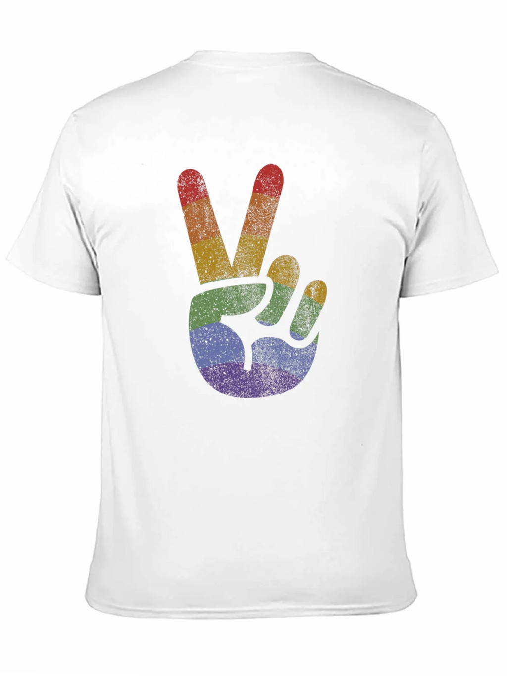 Retro Rainbow Peace Sign T-Shirt product image 10