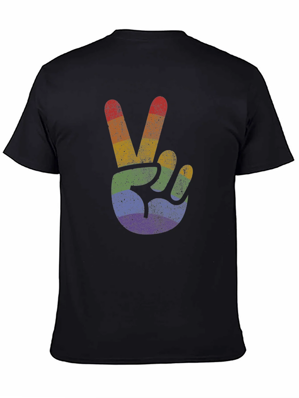 Retro Rainbow Peace Sign T-Shirt product image 4