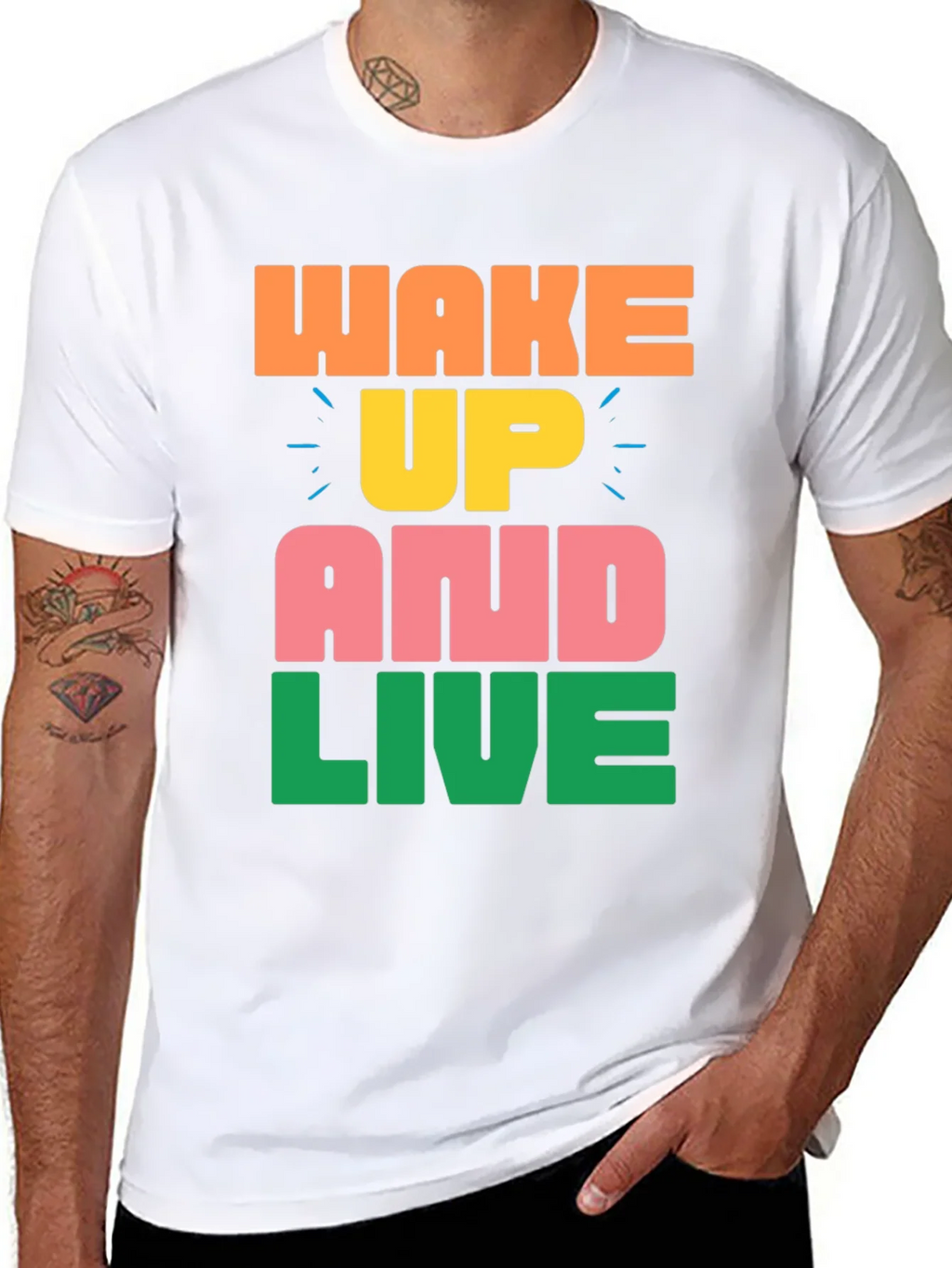 Wake Up and Live Graphic Tee product image 7