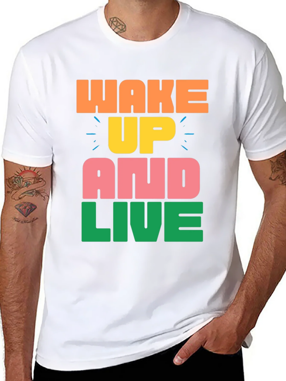 Wake Up and Live Graphic Tee product image 7