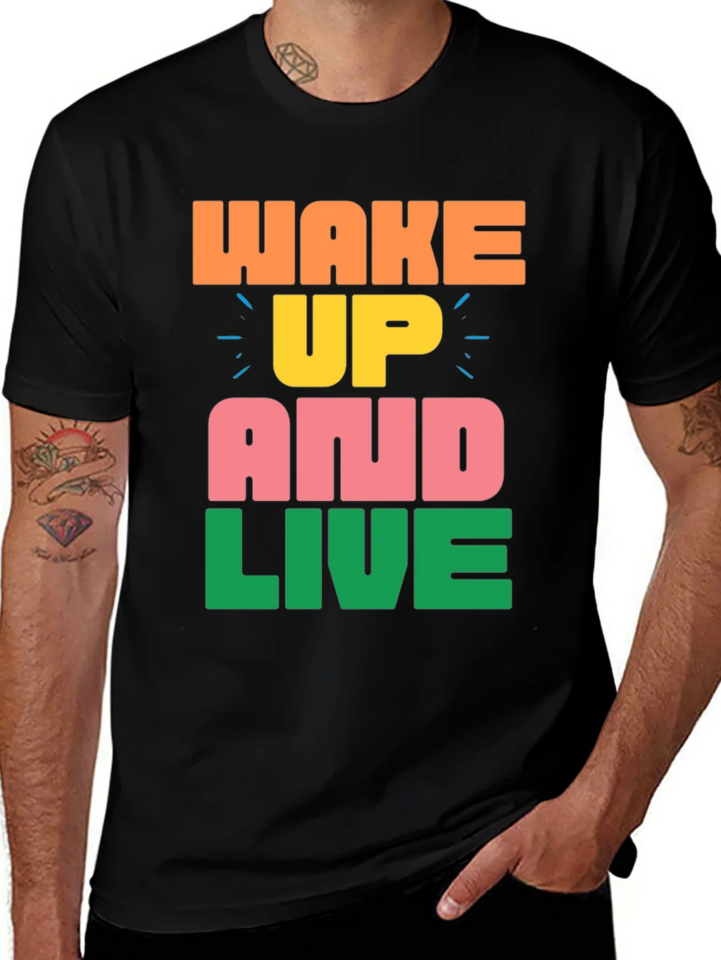 Wake Up and Live Graphic Tee product image 1