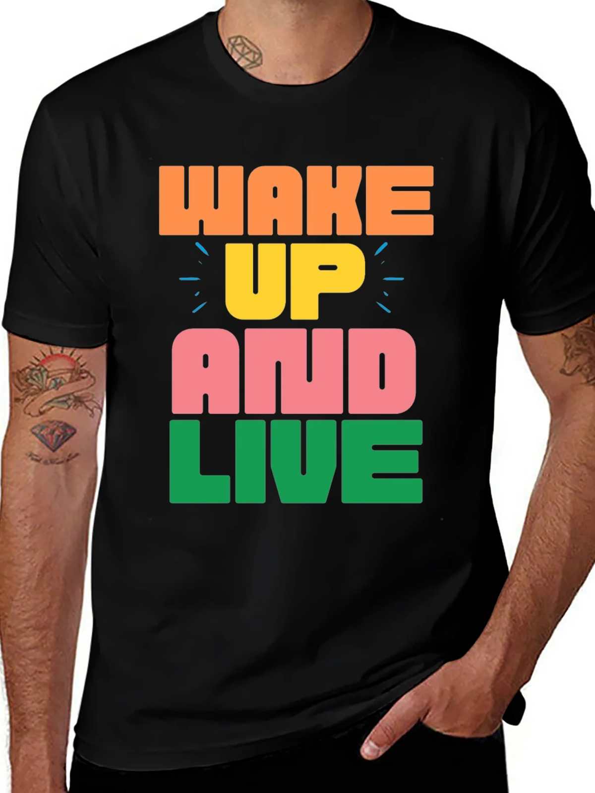 Wake Up and Live Graphic Tee product image 1
