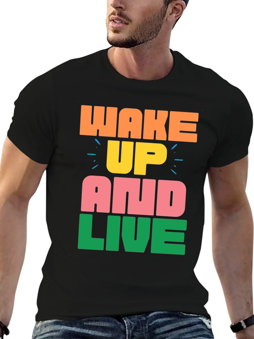 Wake Up and Live Graphic Tee product image 6