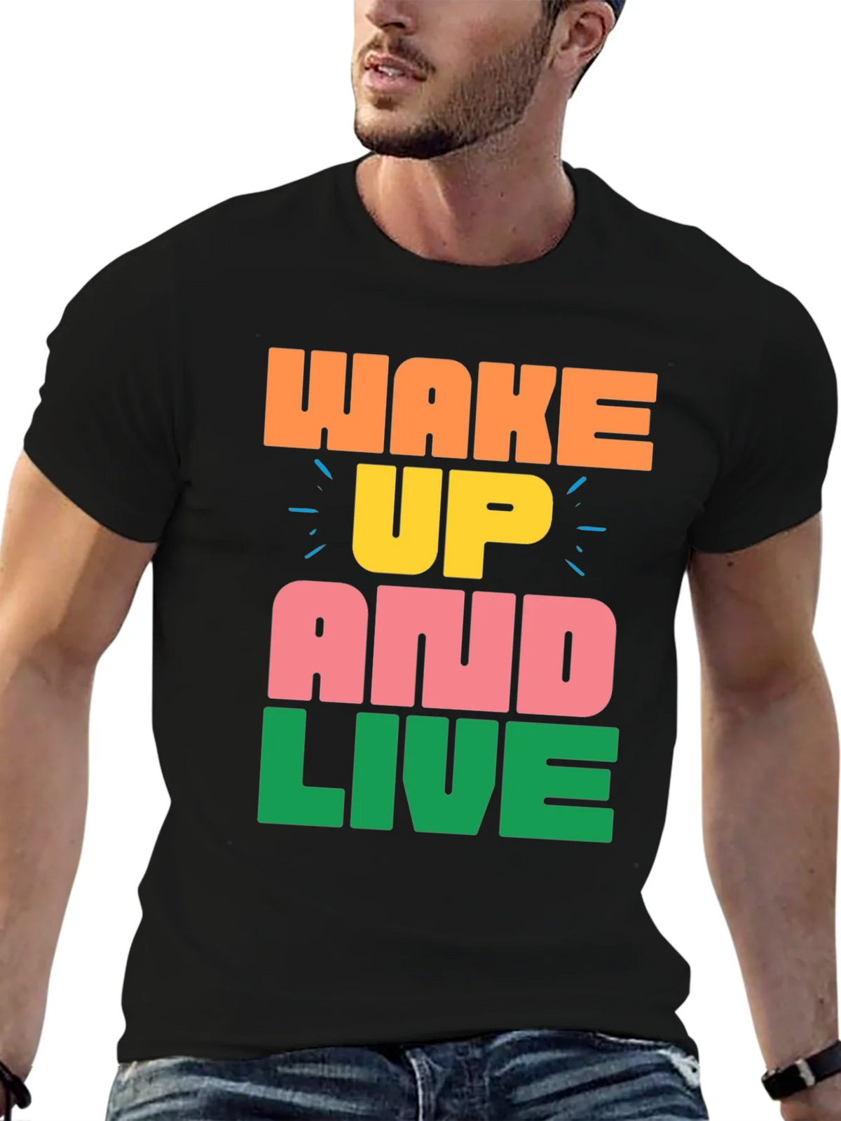 Wake Up and Live Graphic Tee product image 6