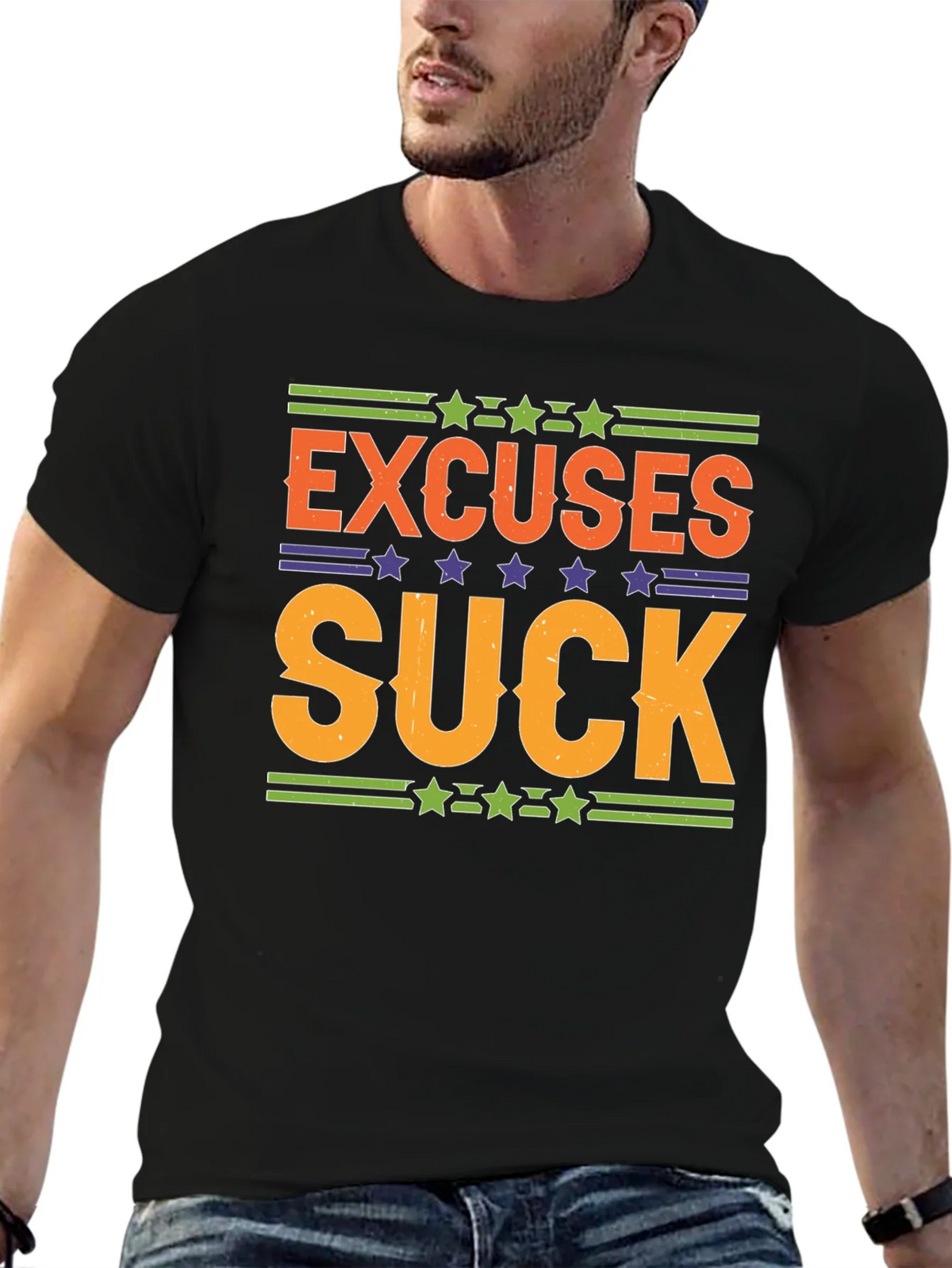 Excuses Suck Graphic Tee - Motivational Shirt product image 6