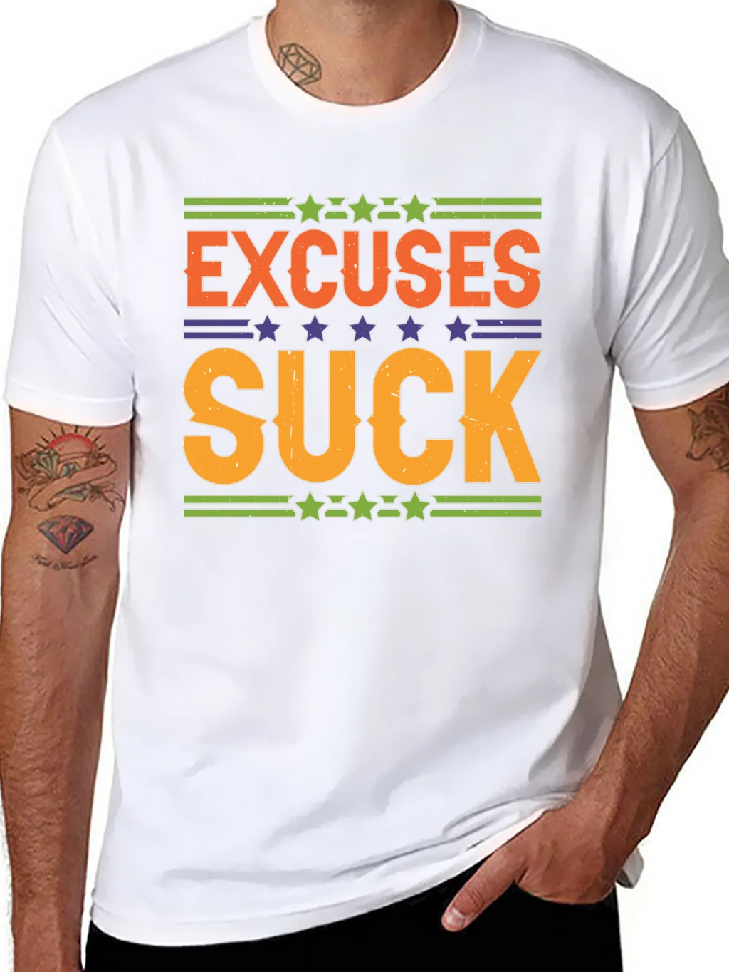 Excuses Suck Graphic Tee - Motivational Shirt product image 7