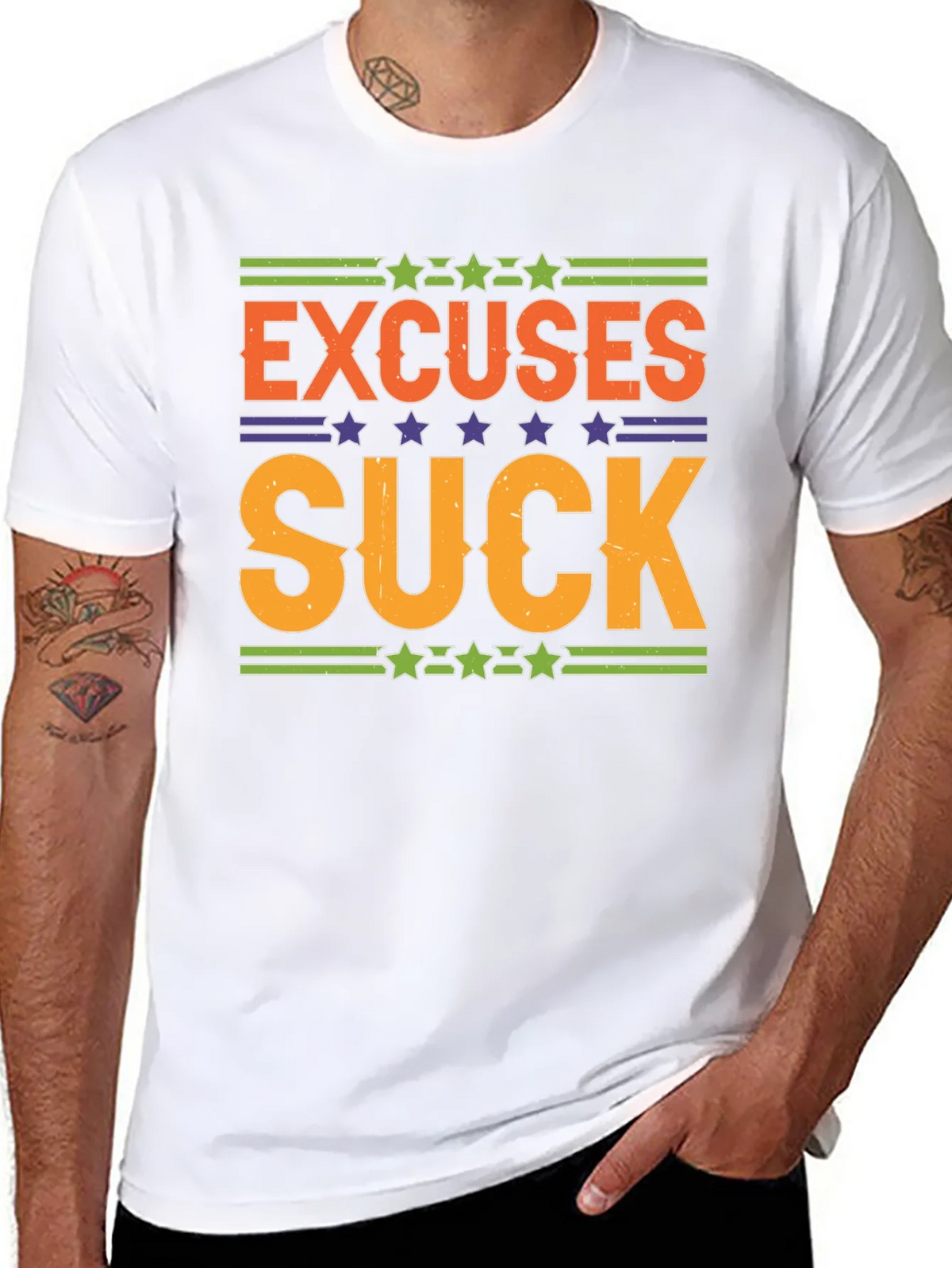Excuses Suck Graphic Tee - Motivational Shirt product image 7