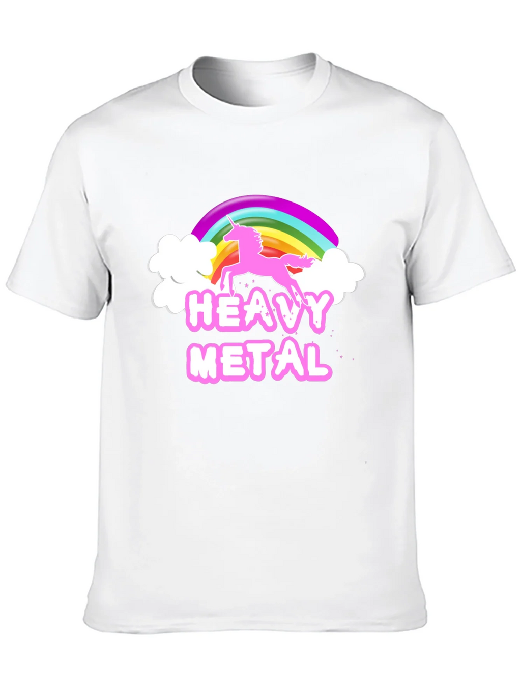 Heavy Metal Unicorn Rainbow Graphic T-Shirt product image 9