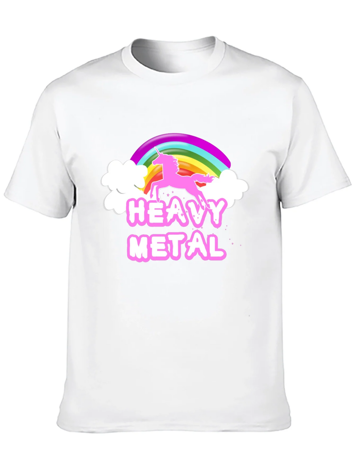 Heavy Metal Unicorn Rainbow Graphic T-Shirt product image 9