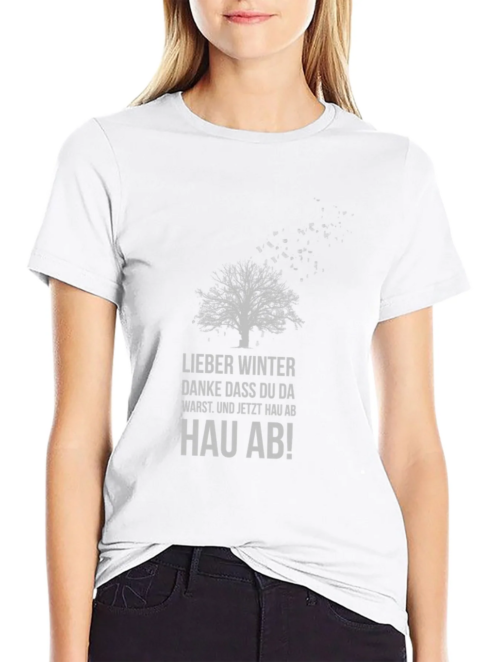 Winters Gone Black T-Shirt - Tree Design product image 8