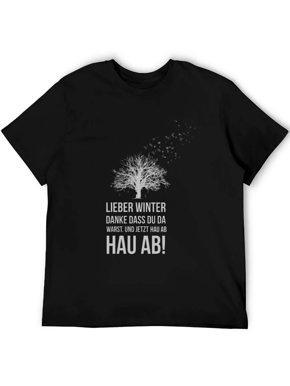 Winters Gone Black T-Shirt - Tree Design product image 5