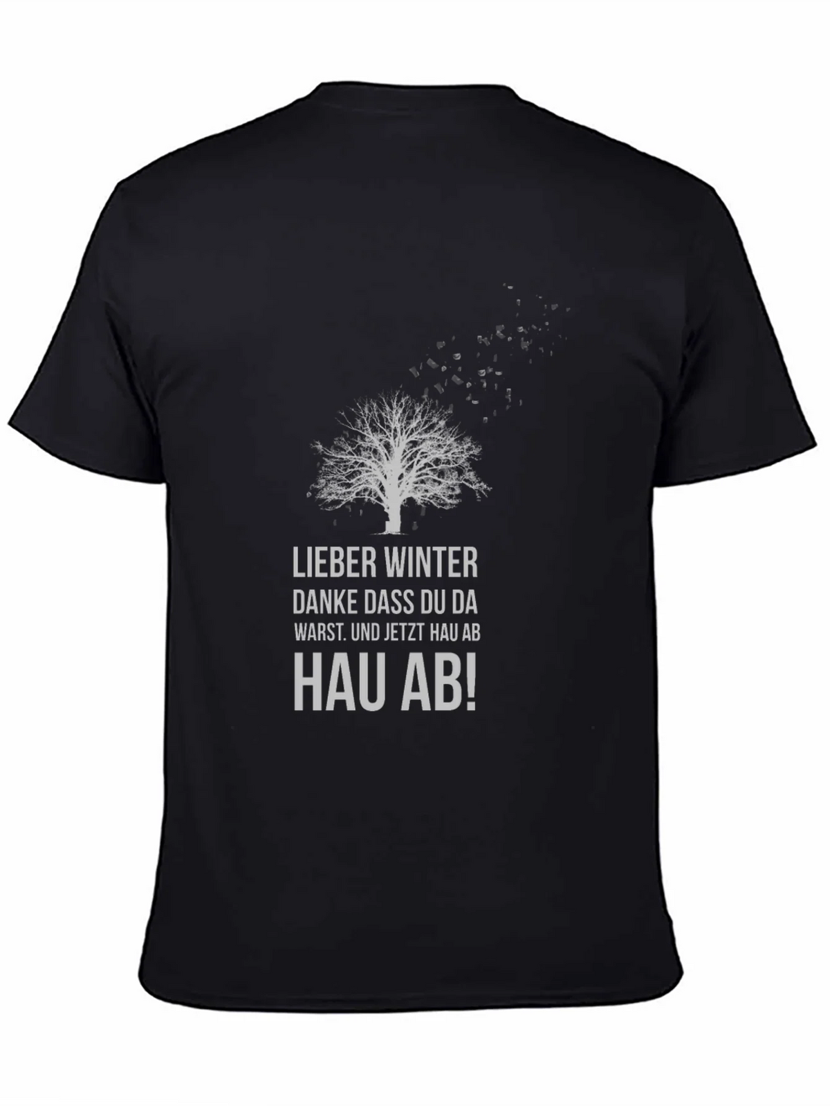 Winters Gone Black T-Shirt - Tree Design product image 4