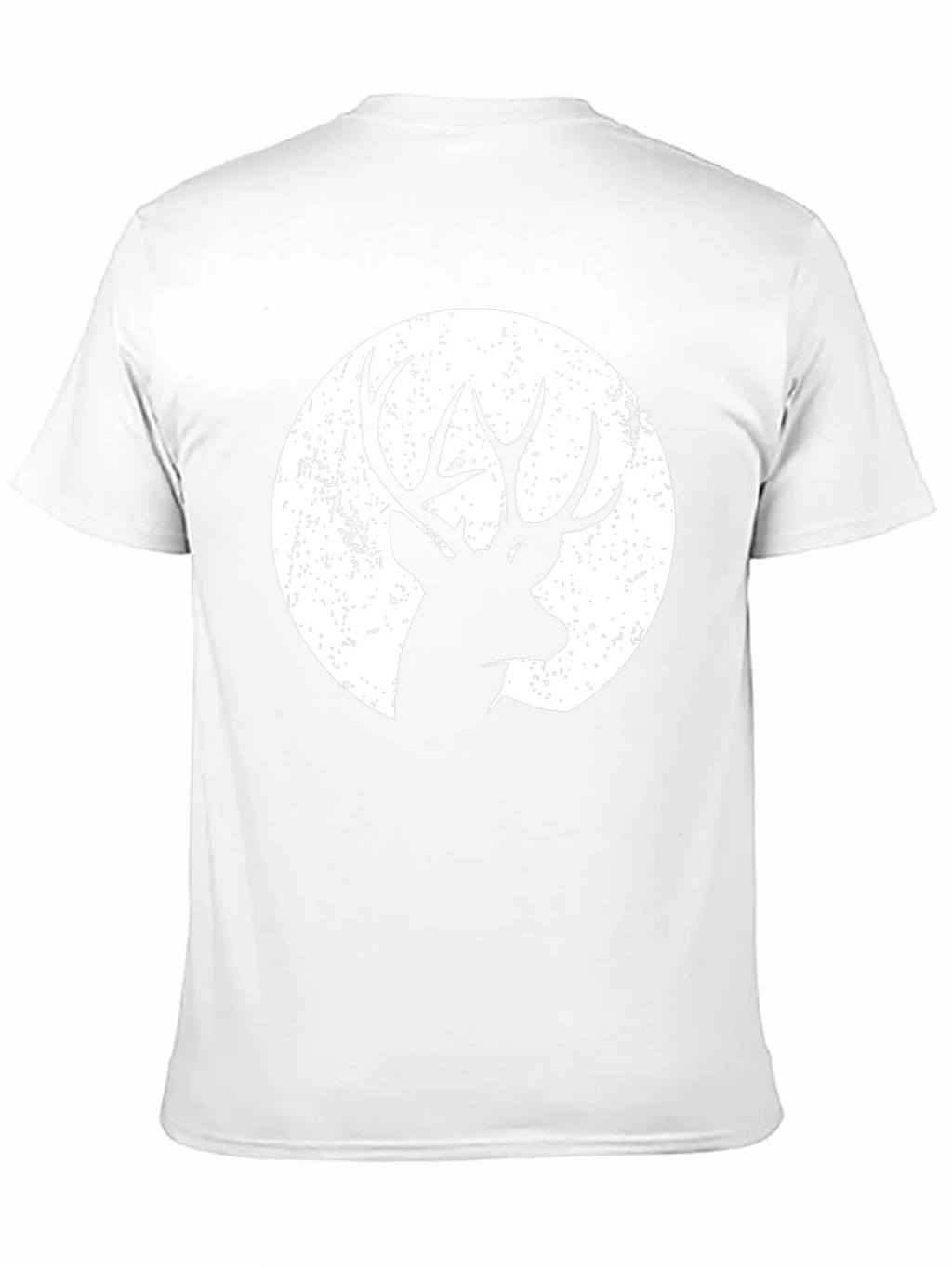 Deer Silhouette Graphic Tee - Black Cotton Blend product image 10