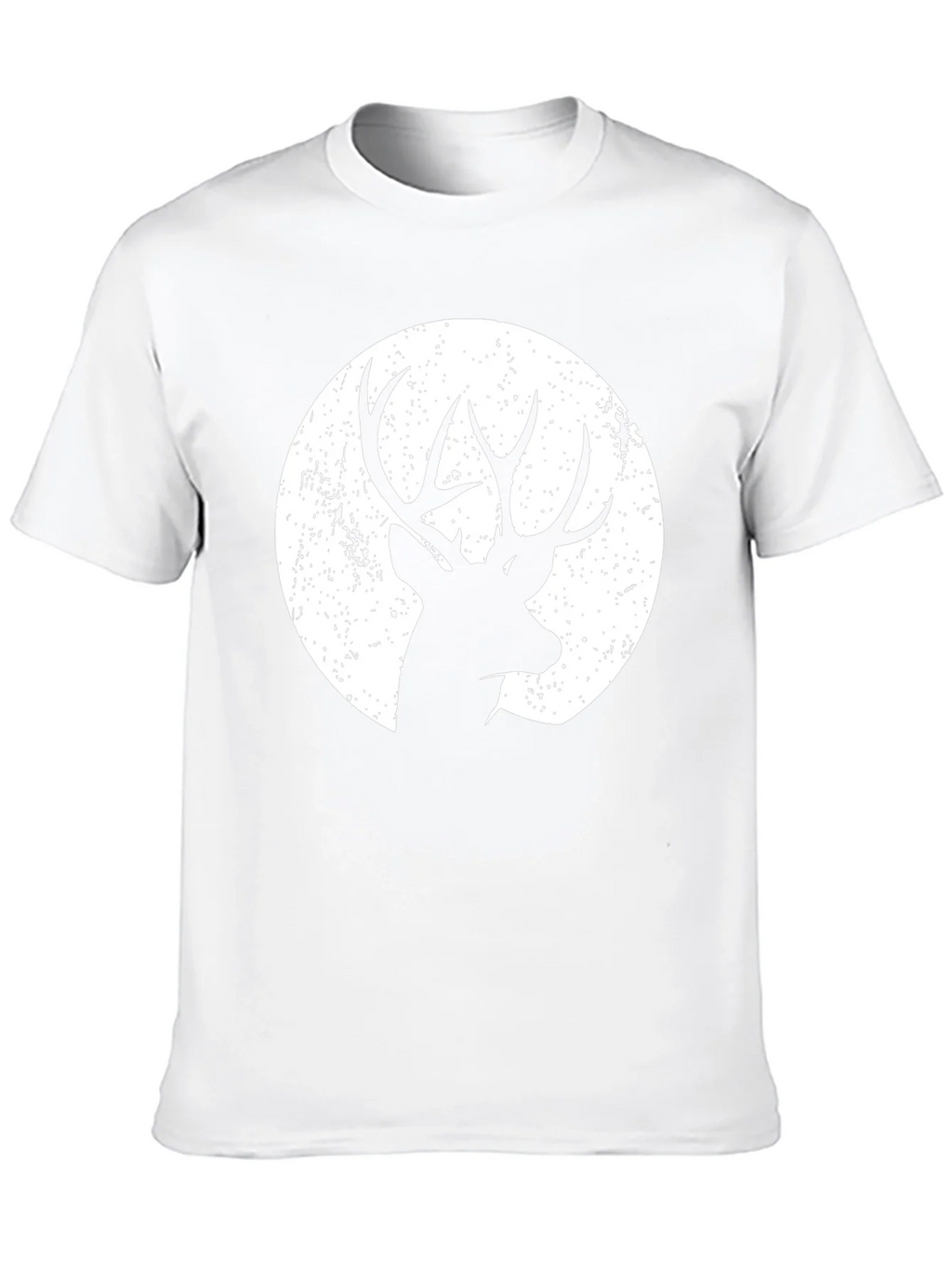 Deer Silhouette Graphic Tee - Black Cotton Blend product image 9