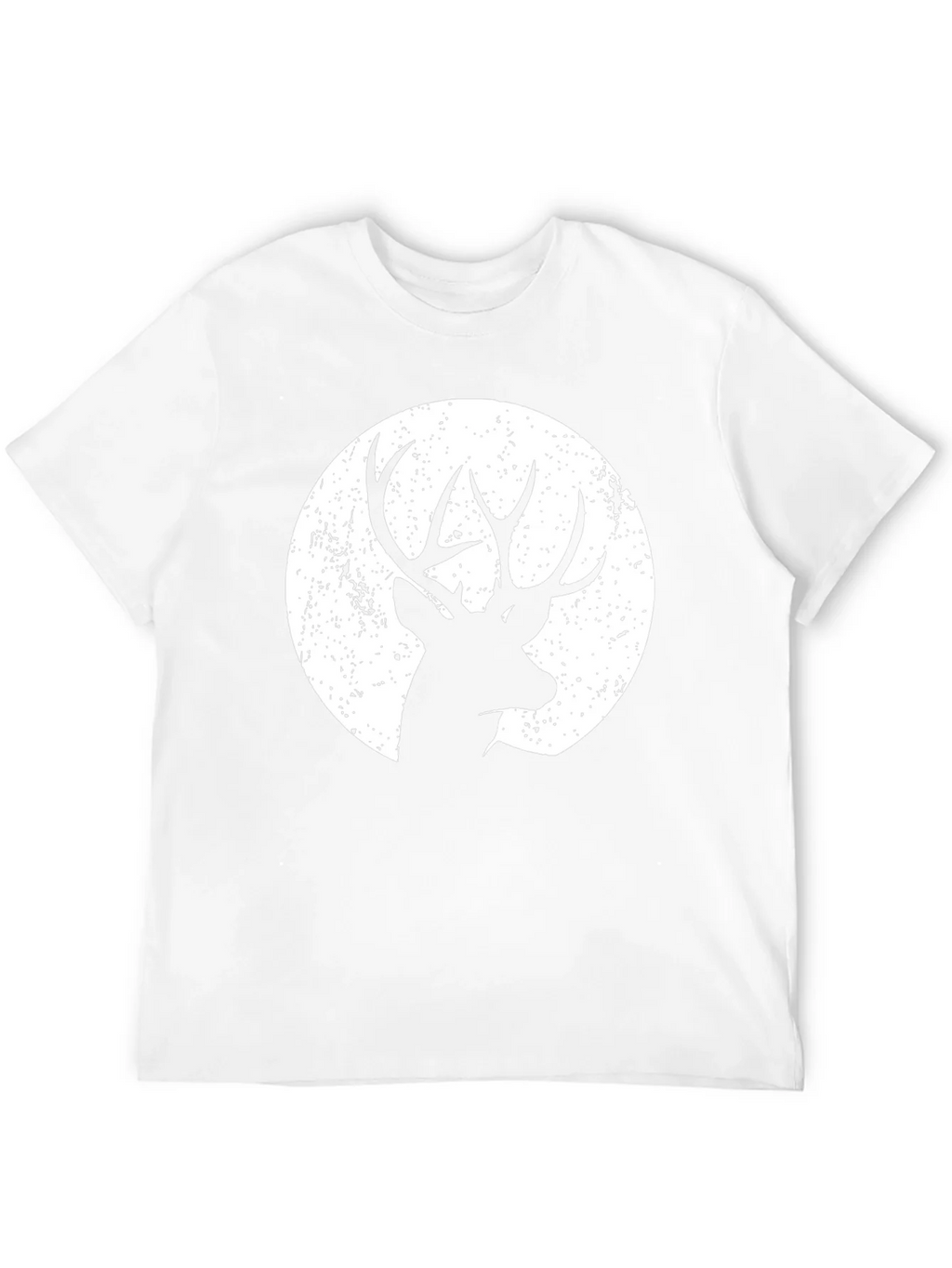 Deer Silhouette Graphic Tee - Black Cotton Blend product image 11