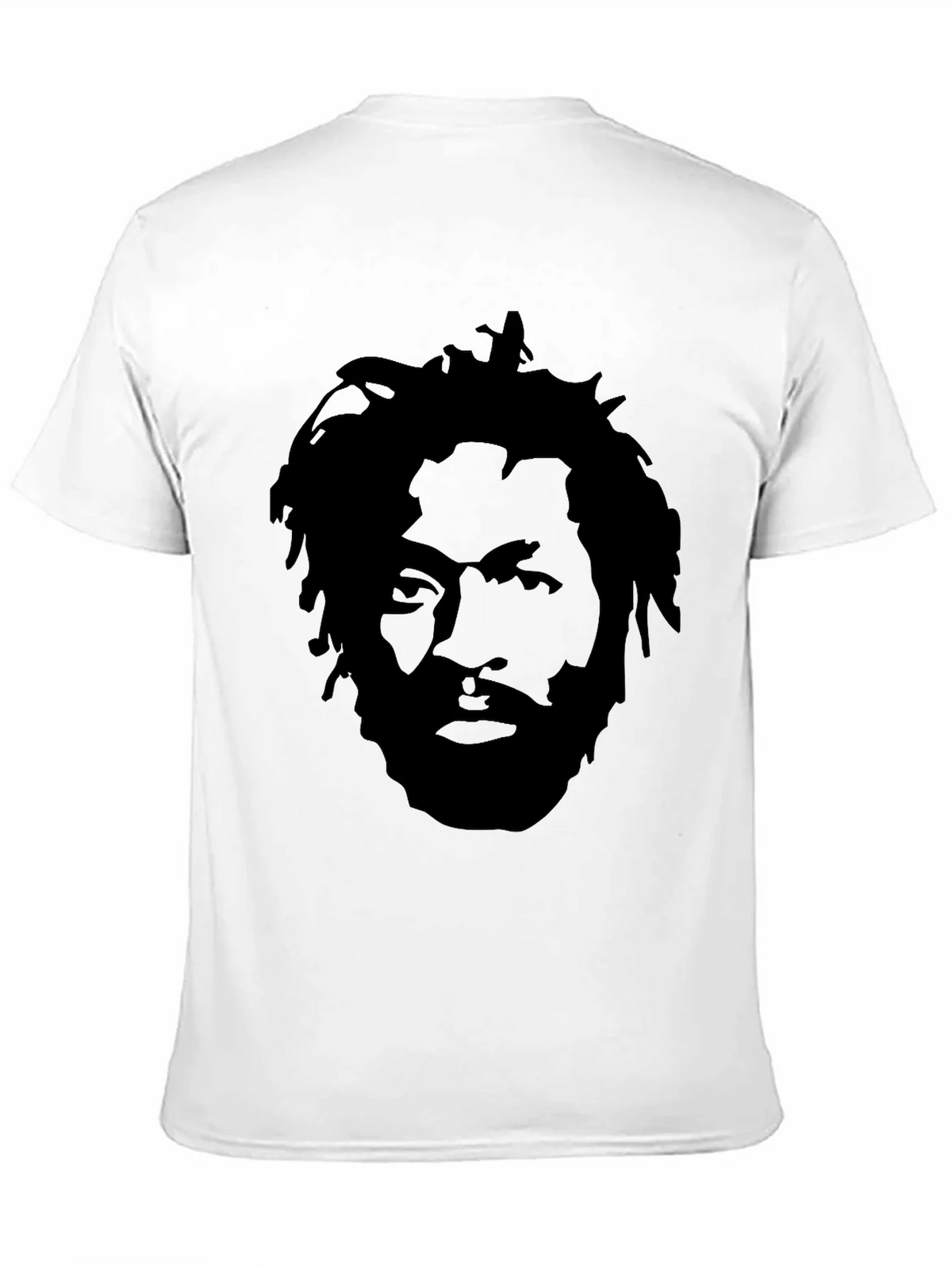 Black T-Shirt with Face Graphic product image 10