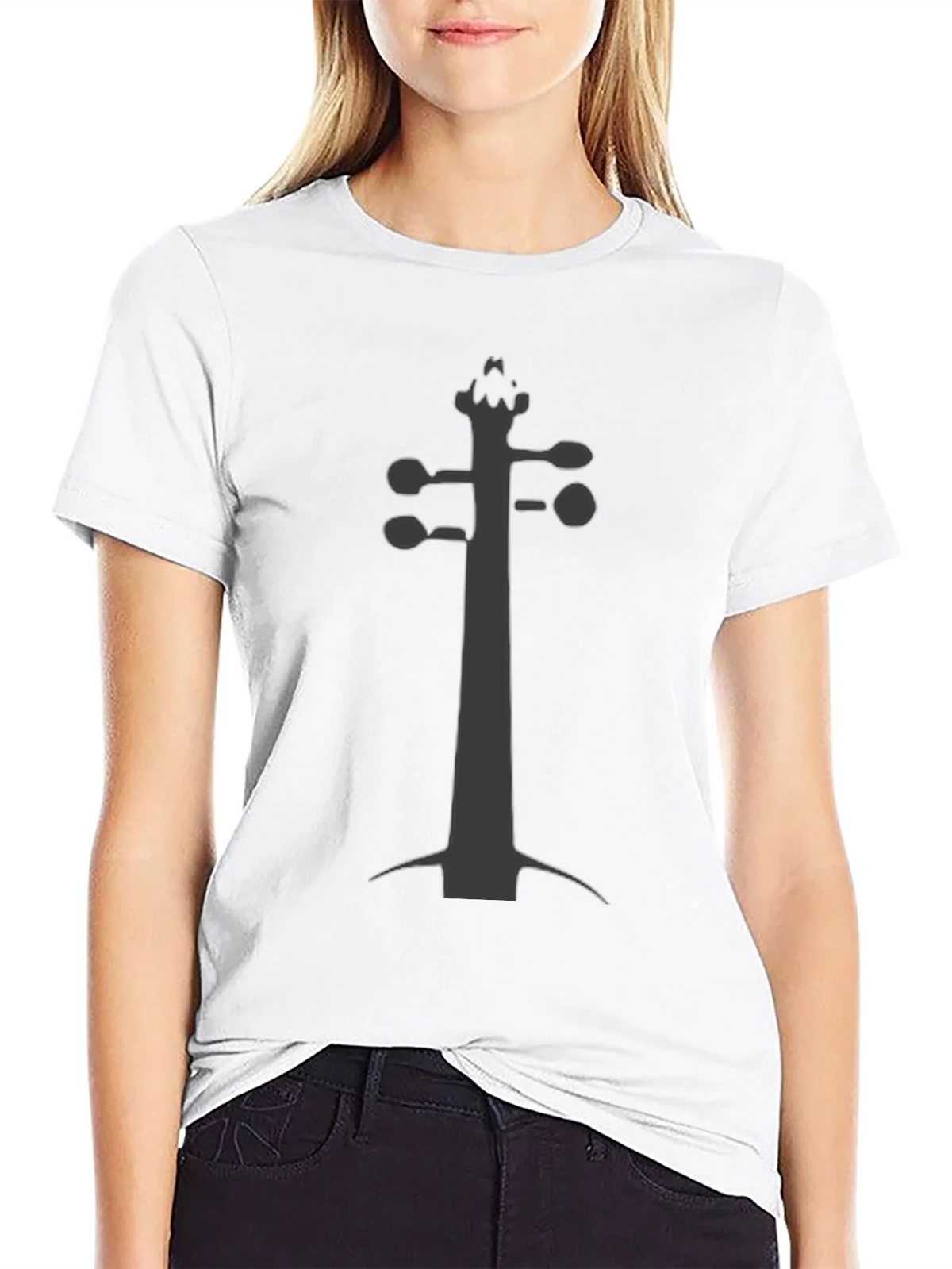 Violin Scroll Black Tee - Musicians Fashion product image 8