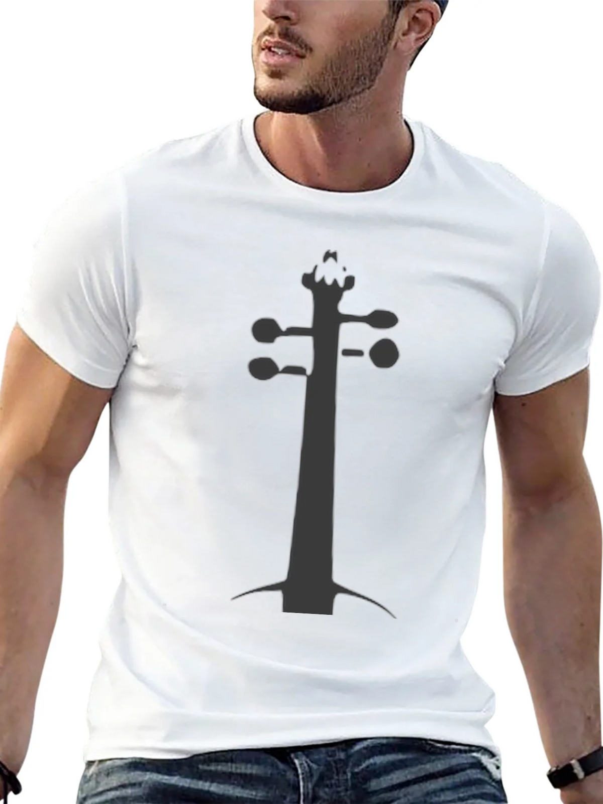 Violin Scroll Black Tee - Musicians Fashion product image 12