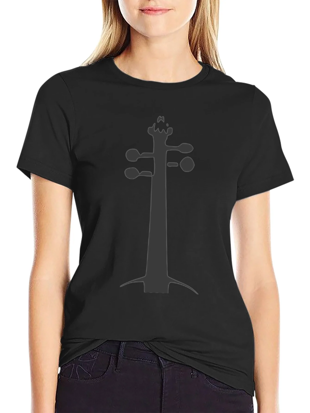Violin Scroll Black Tee - Musicians Fashion product image 2