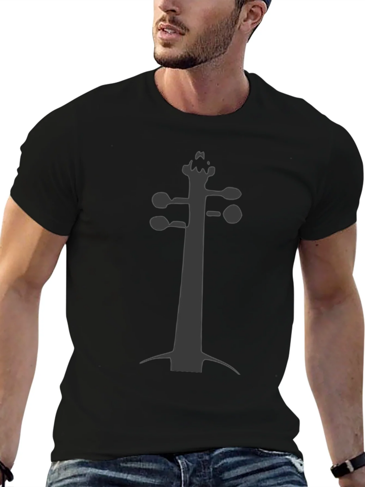 Violin Scroll Black Tee - Musicians Fashion product image 6