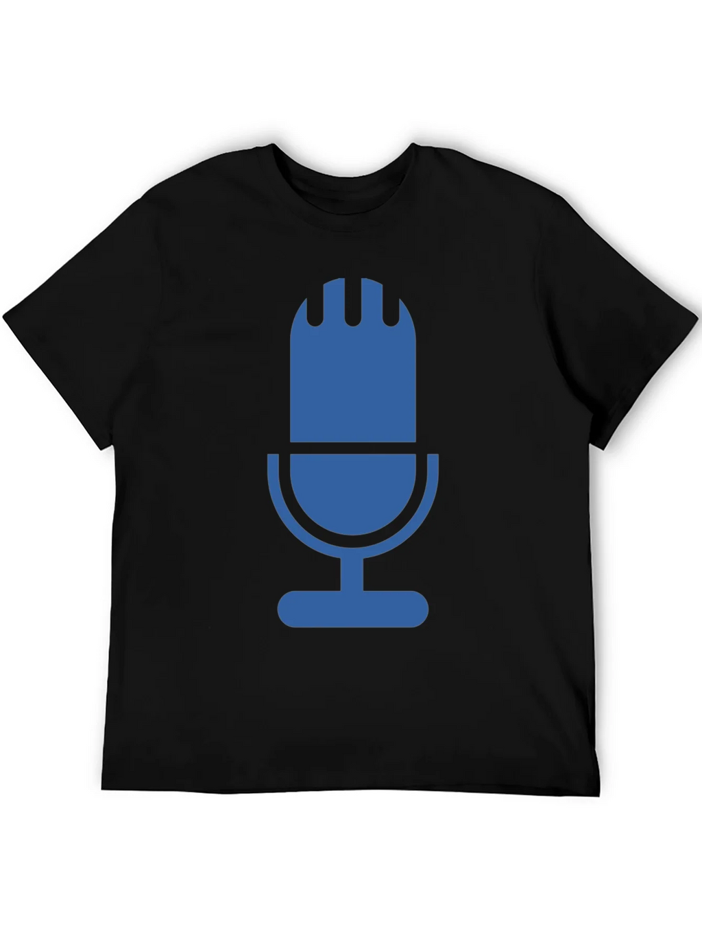 Retro Microphone Graphic Tee - Black product image 5