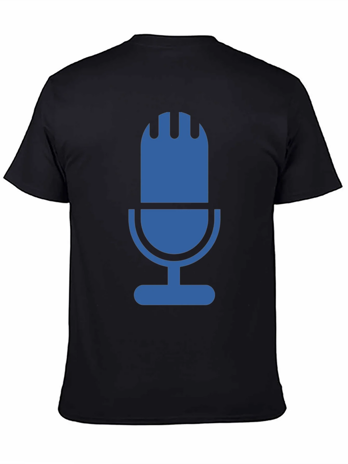 Retro Microphone Graphic Tee - Black product image 4