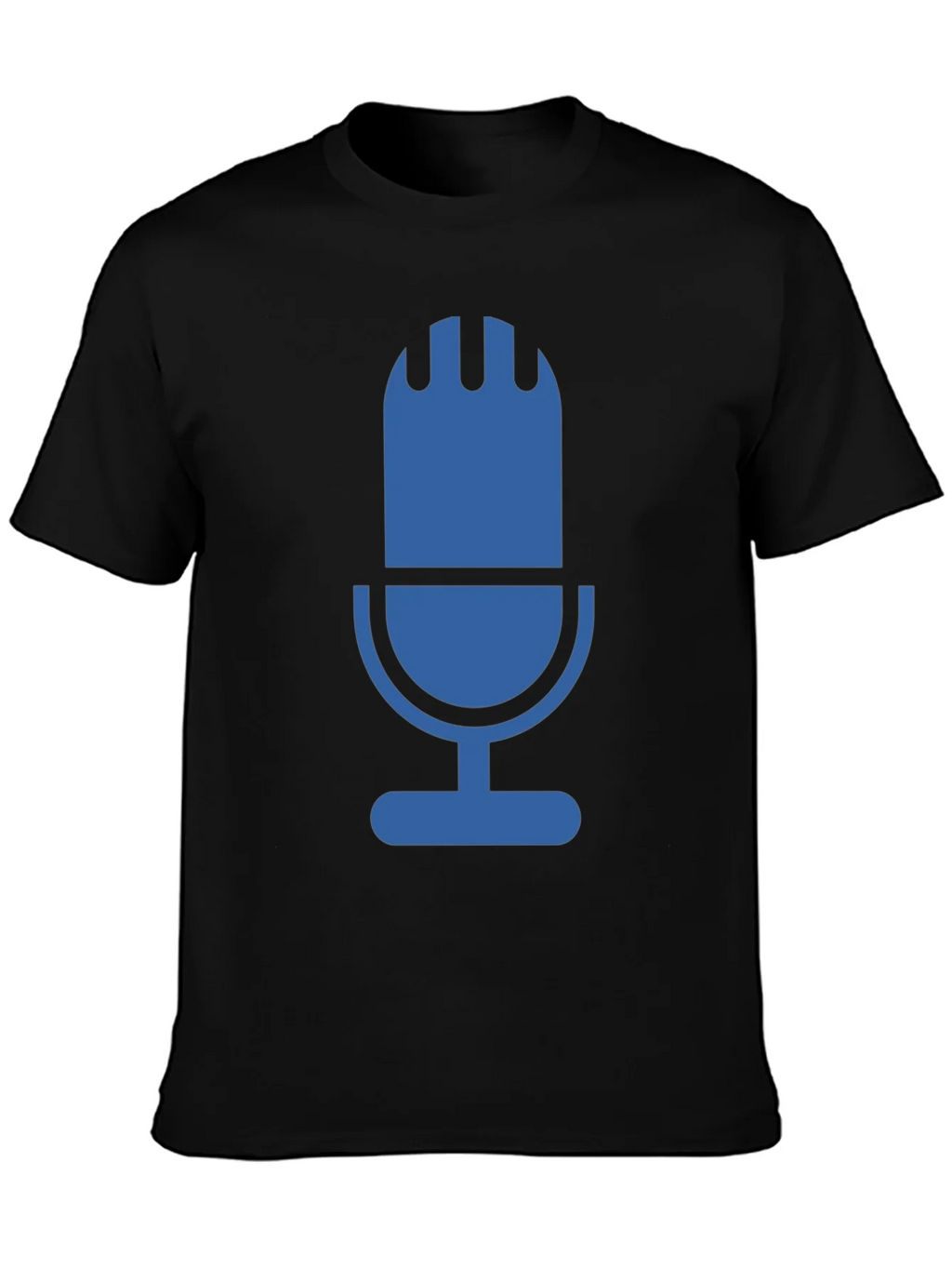 Retro Microphone Graphic Tee - Black product image 3