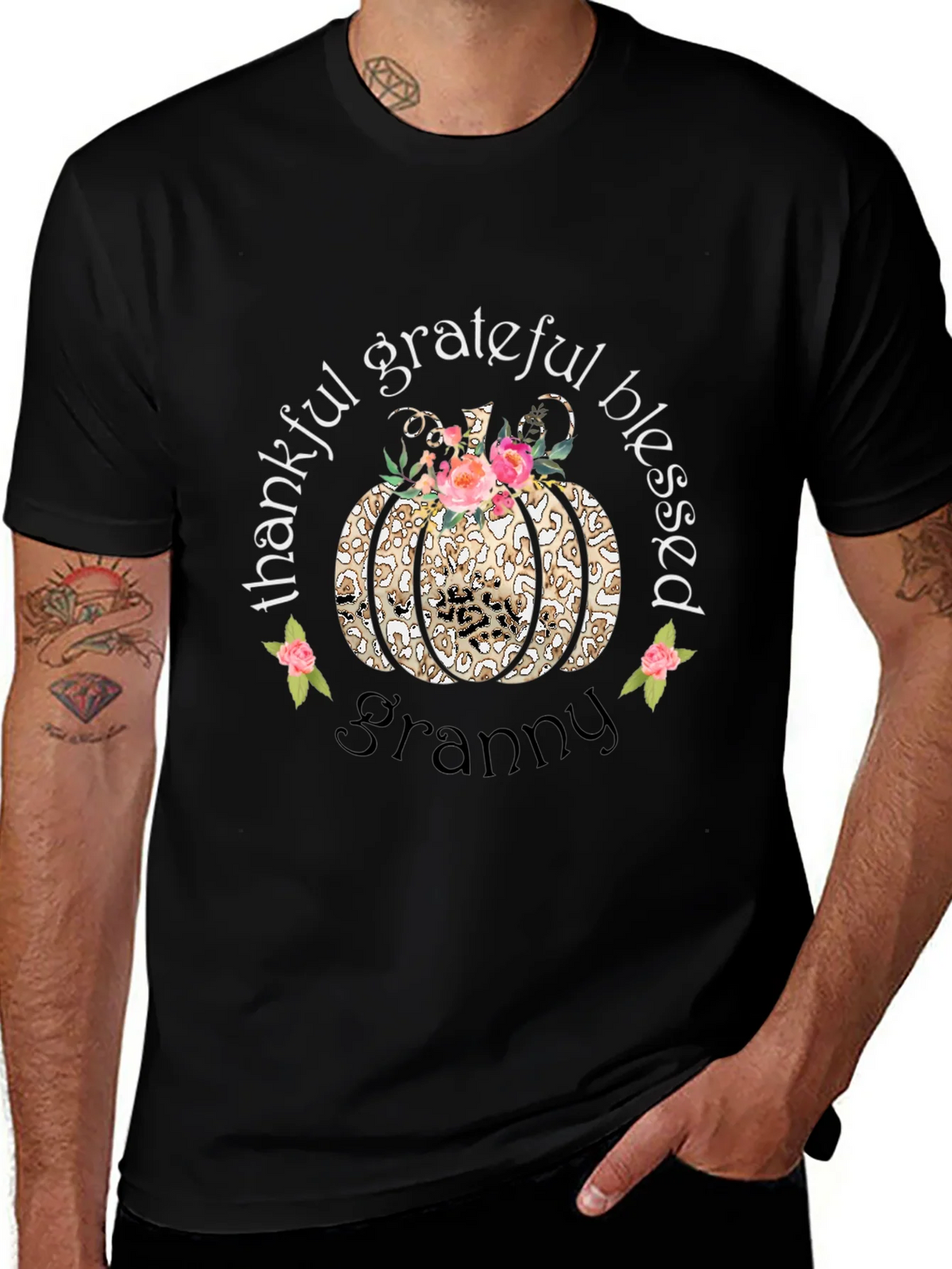 Thankful Grateful Blessed Granny T-Shirt product image 1
