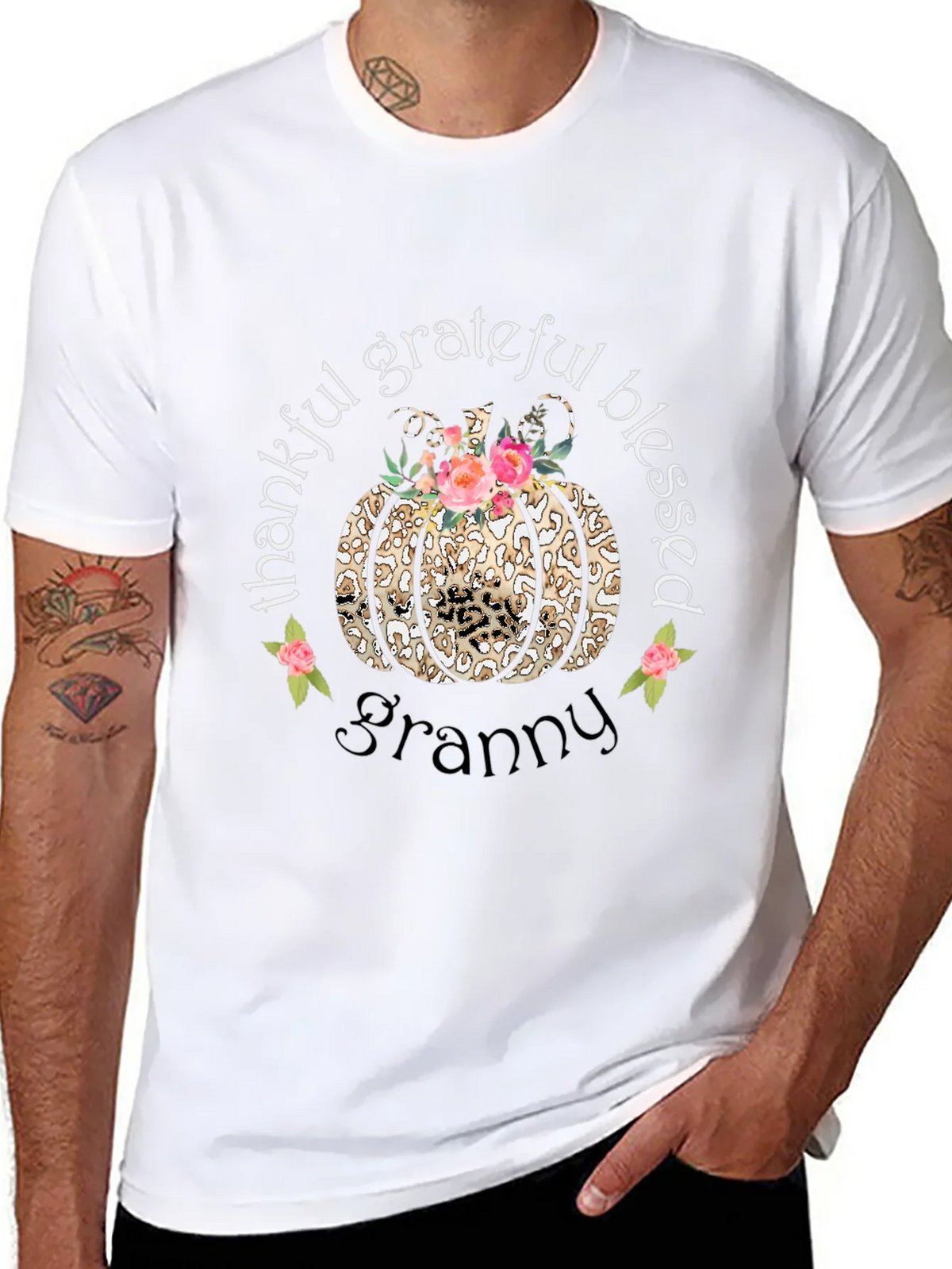 Thankful Grateful Blessed Granny T-Shirt product image 7