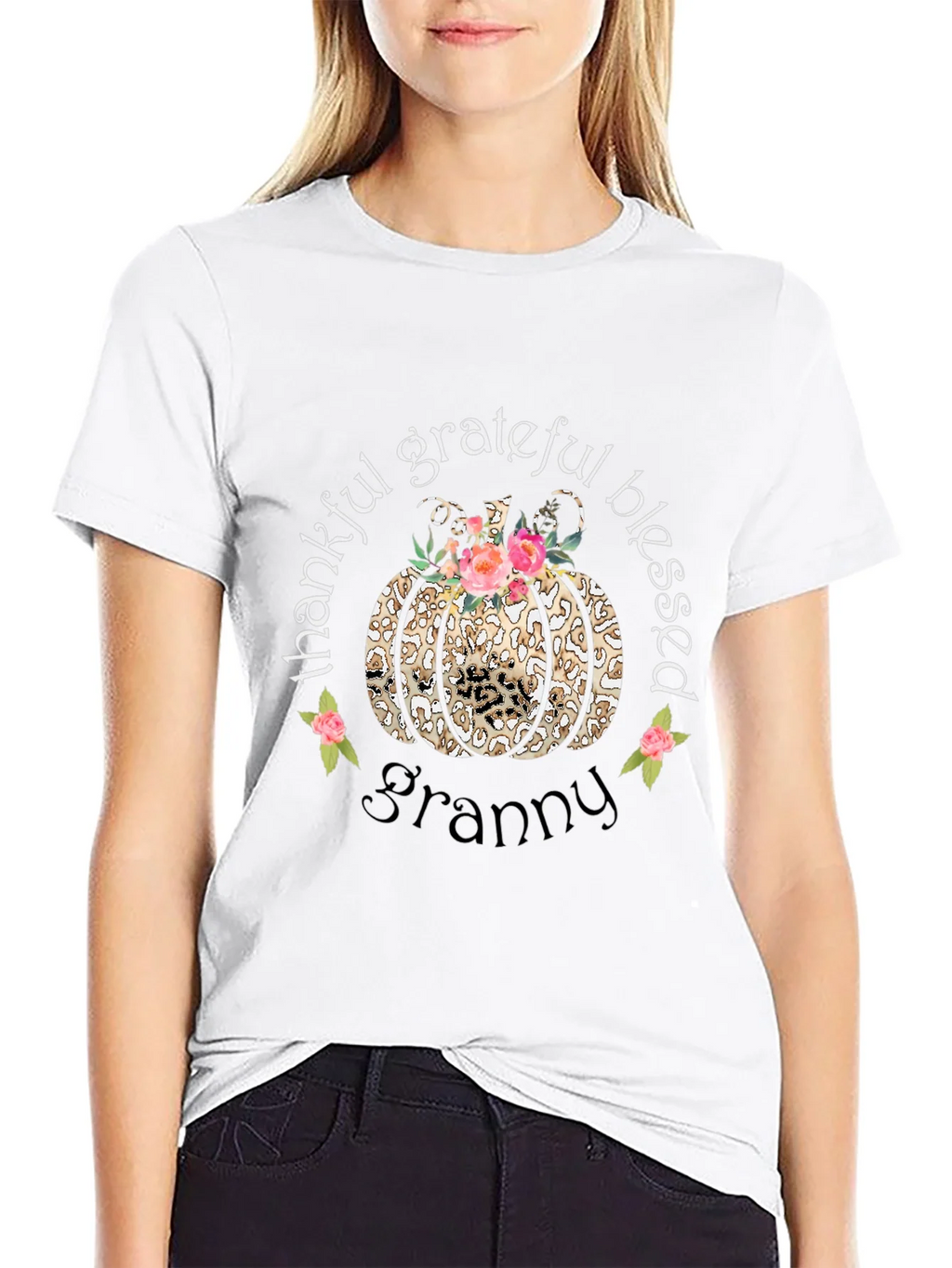 Thankful Grateful Blessed Granny T-Shirt product image 8