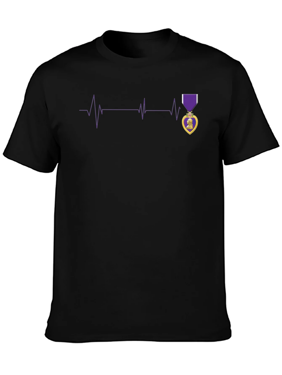 Purple Heart Beat T-Shirt product image 3