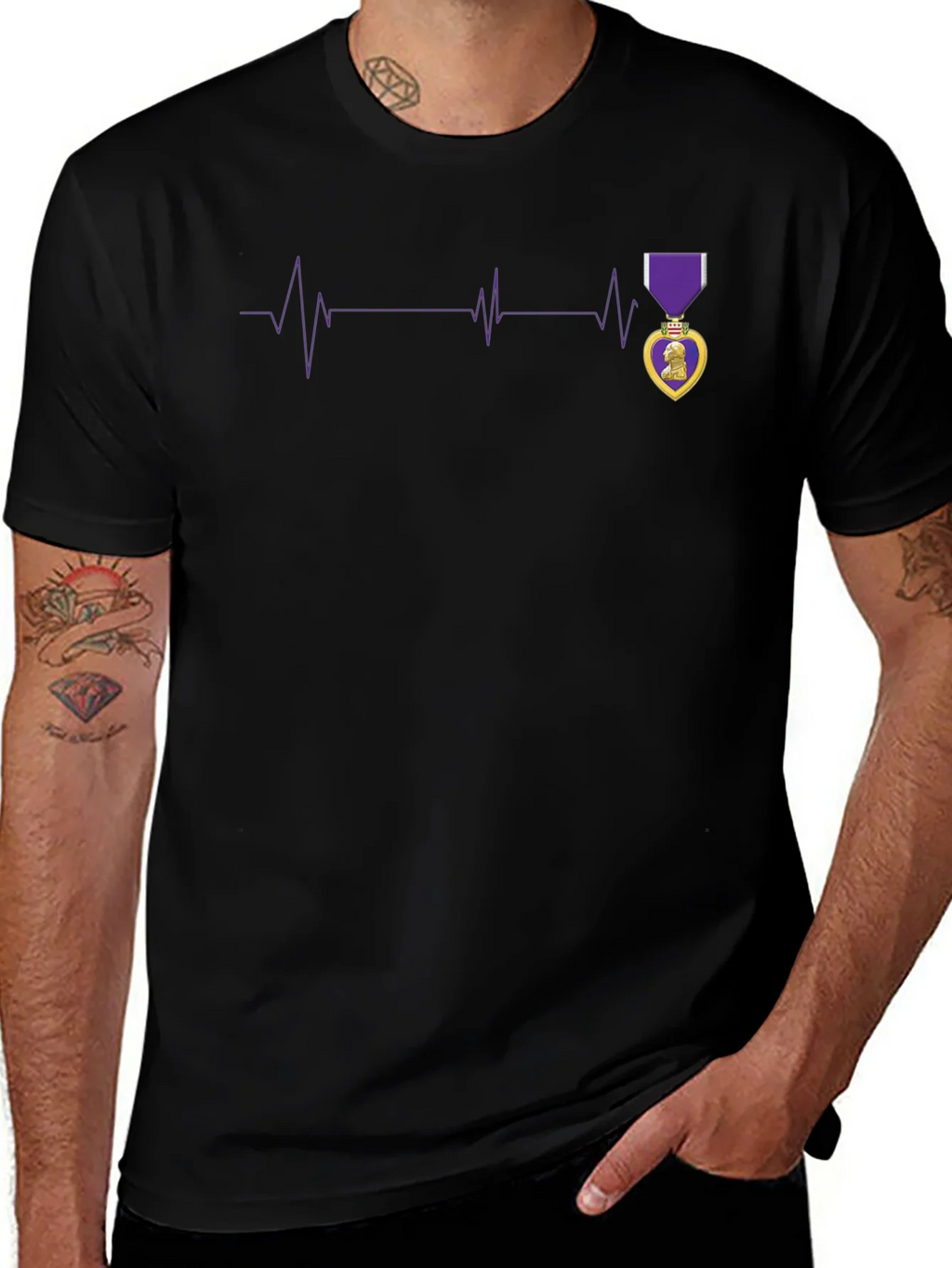 Purple Heart Beat T-Shirt product image 1