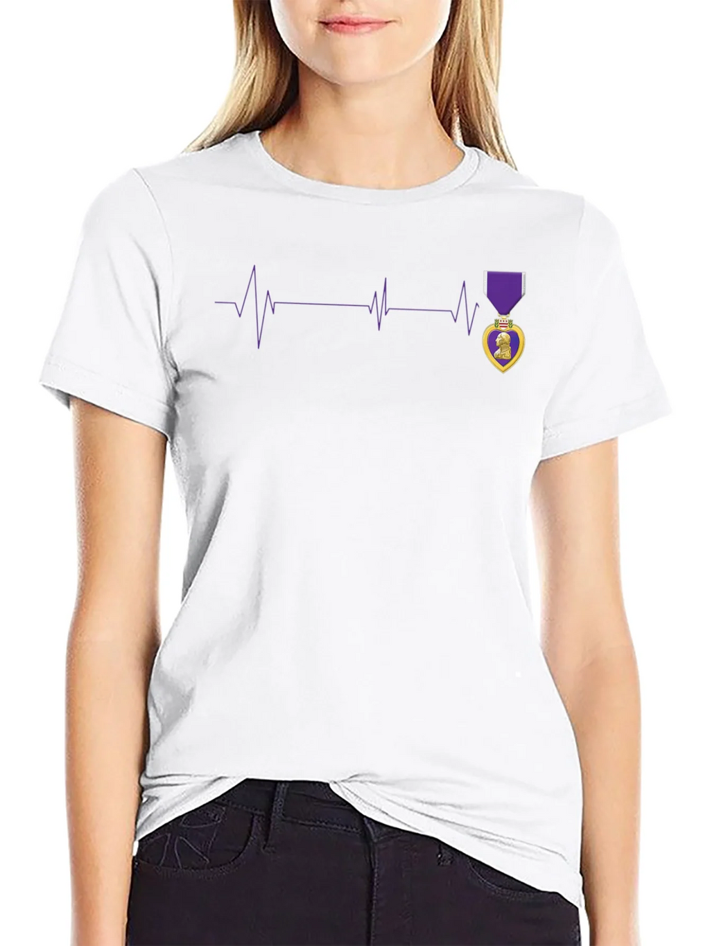 Purple Heart Beat T-Shirt product image 8