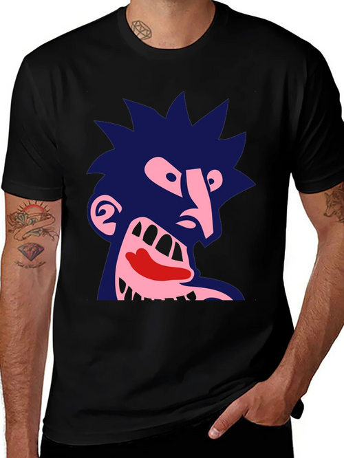 Abstract Graphic Print Tee - Dark Humor product image 1