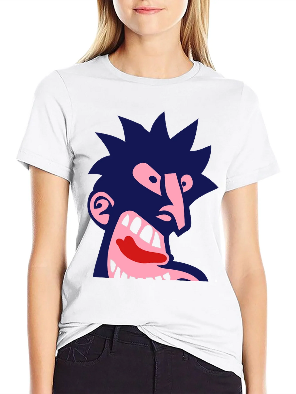 Abstract Graphic Print Tee - Dark Humor product image 8
