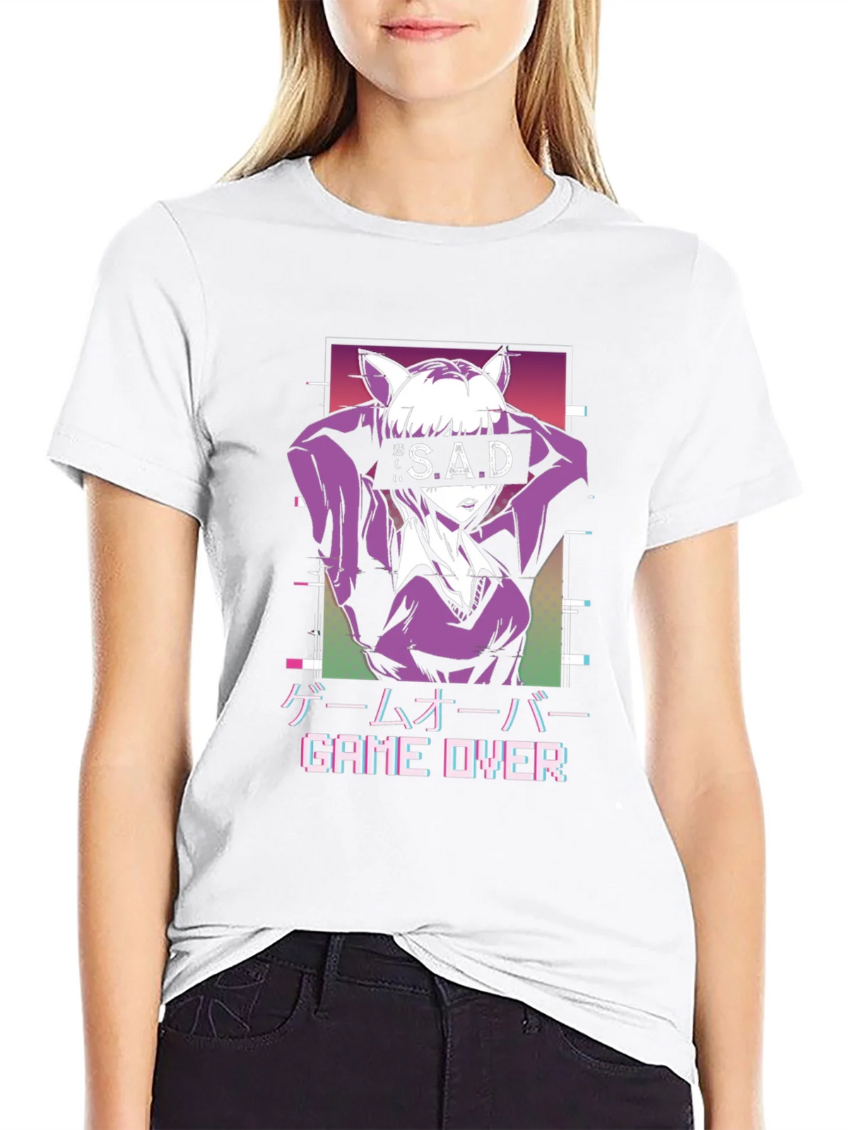 Anime Game Over Graphic Tee product image 8