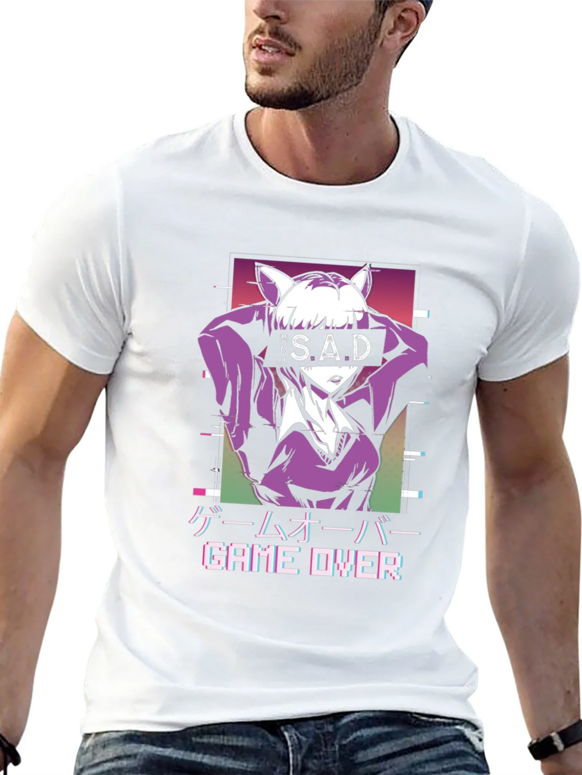 Anime Game Over Graphic Tee product image 12