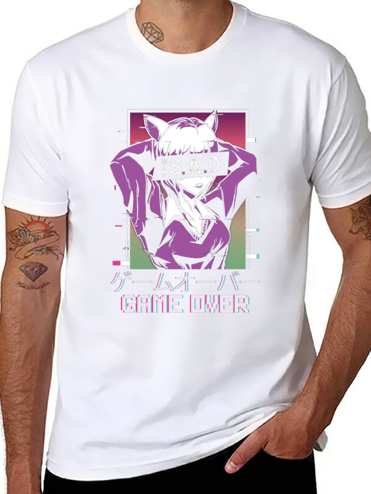 Anime Game Over Graphic Tee product image 7