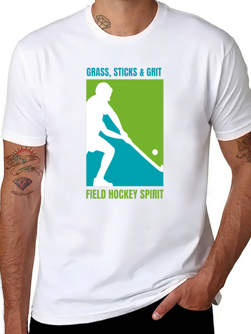 Field Hockey Graphic Tee - Grass Sticks & Grit product image 7