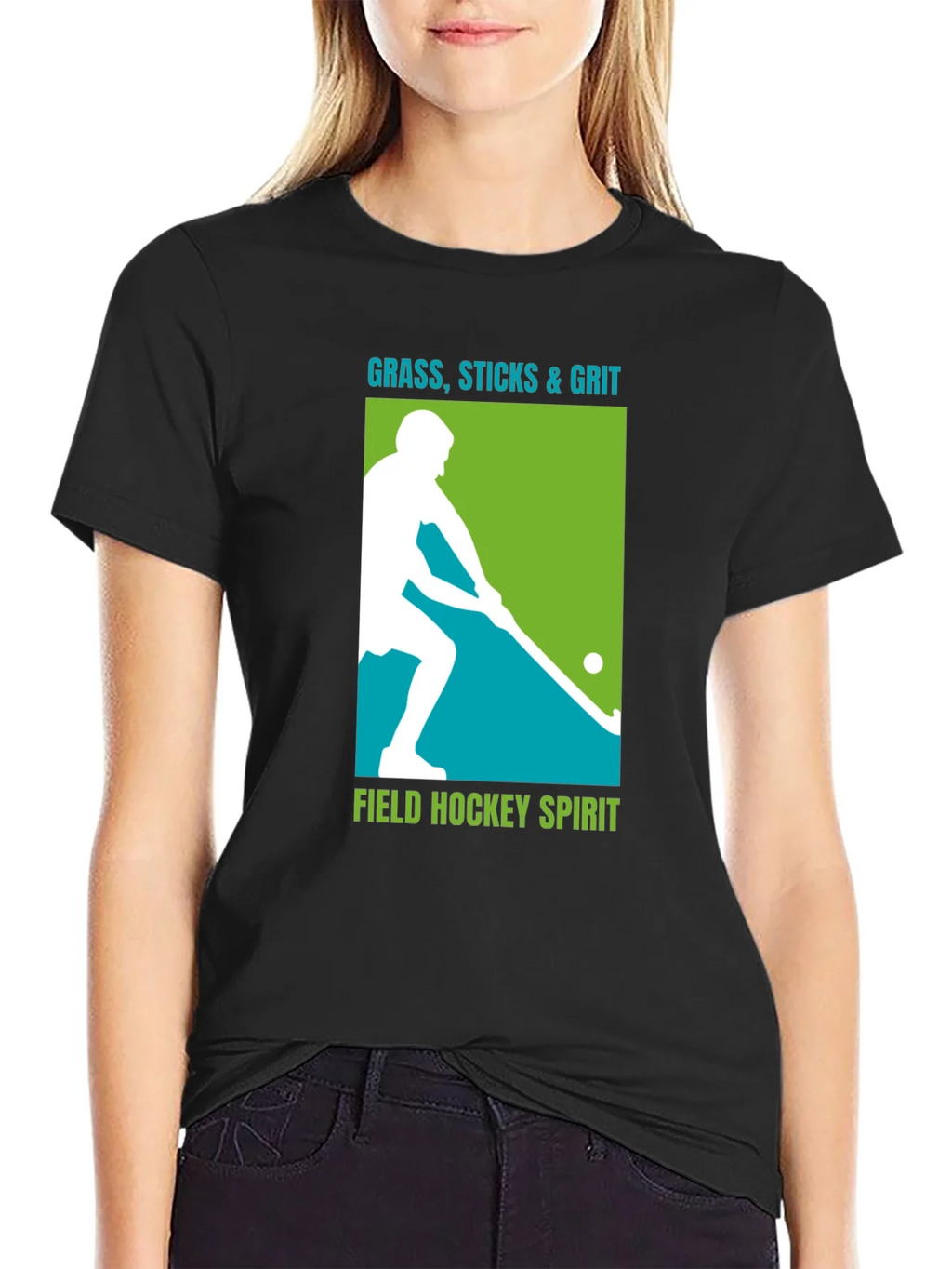Field Hockey Graphic Tee - Grass Sticks & Grit product image 2