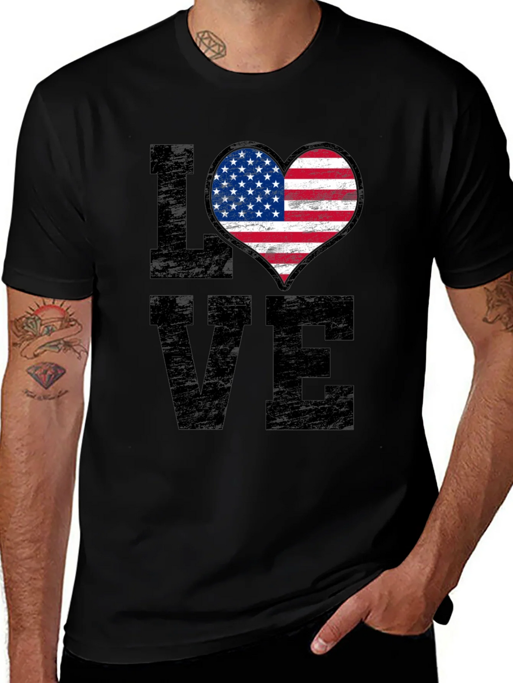 Patriotic Love T-Shirt product image 1