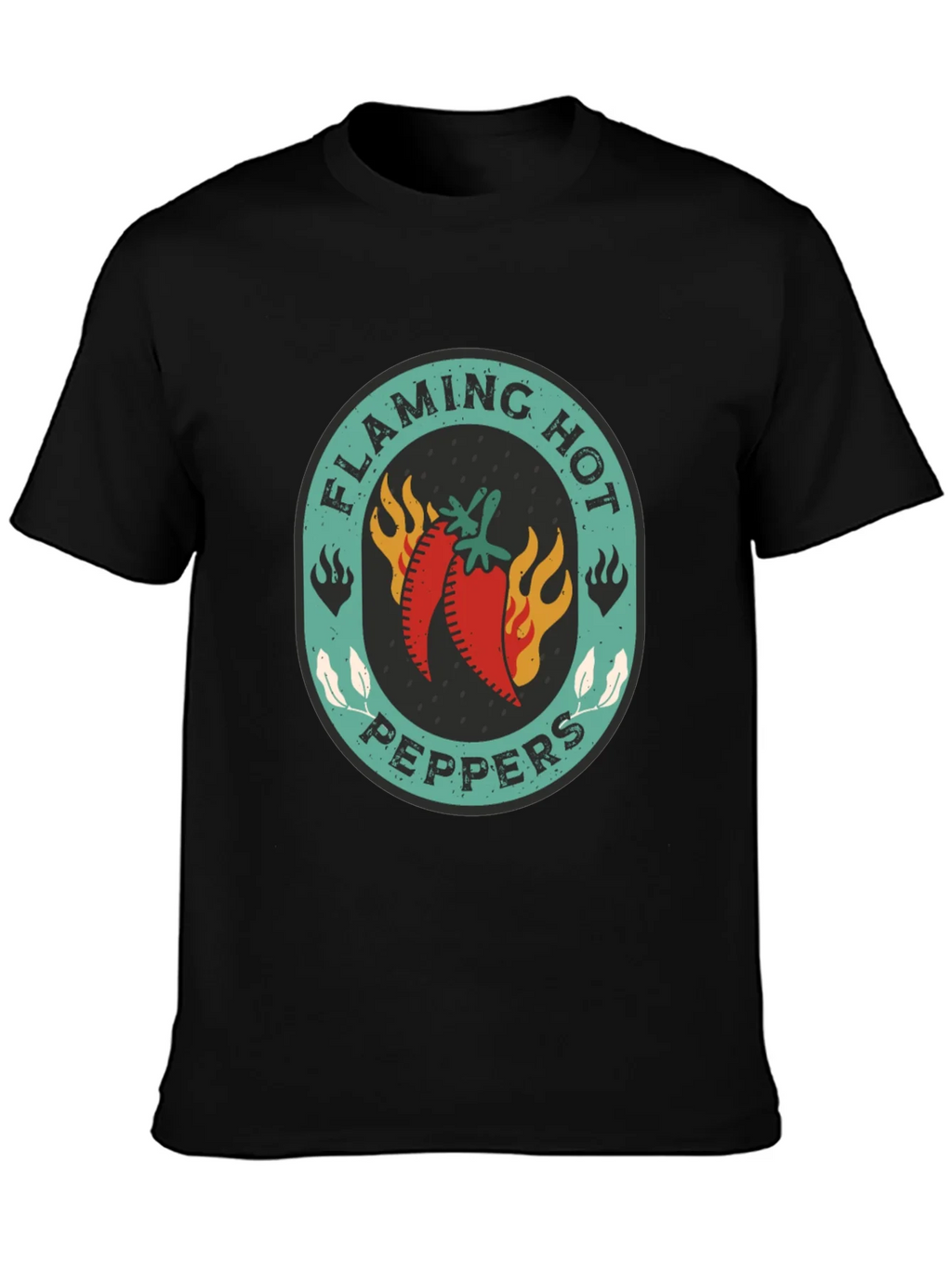 Flaming Hot Peppers Graphic Tee - Spicy Style product image 3