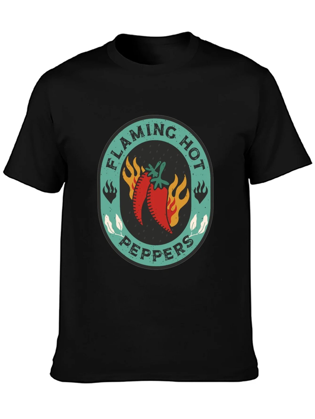 Flaming Hot Peppers Graphic Tee - Spicy Style product image 3