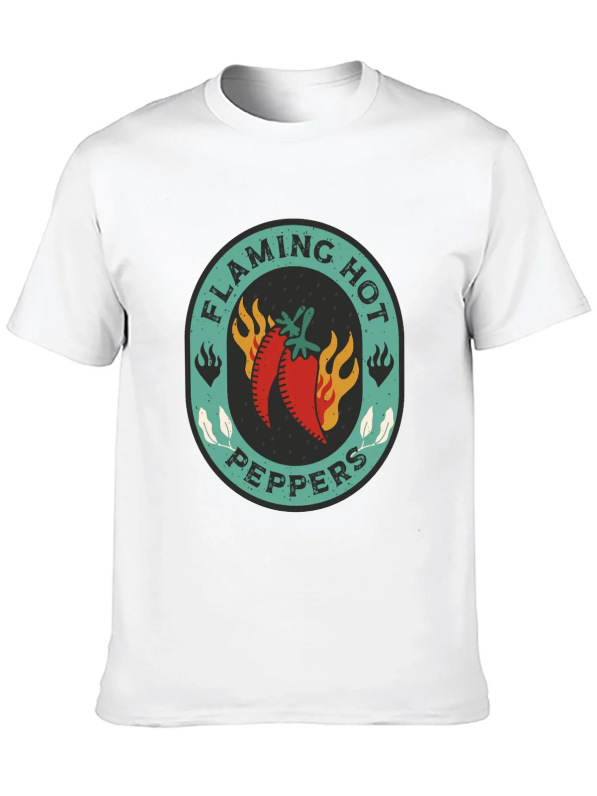 Flaming Hot Peppers Graphic Tee - Spicy Style product image 9