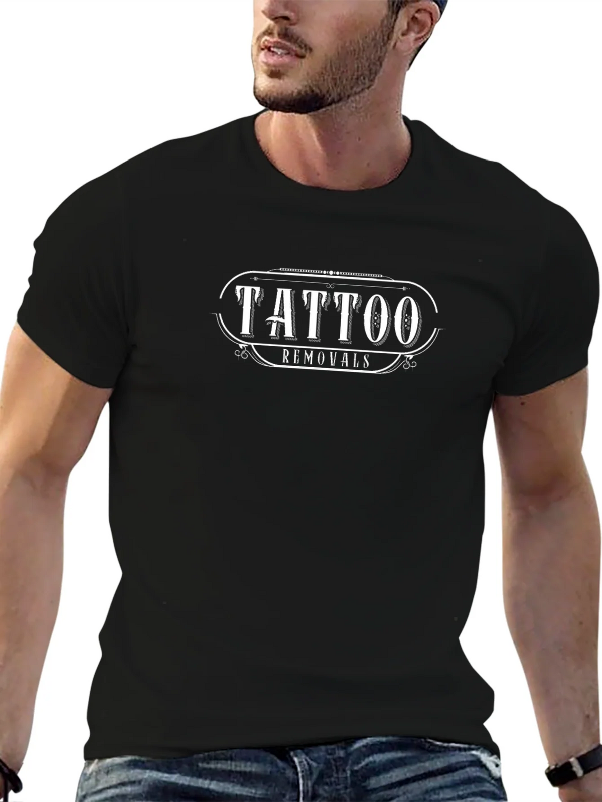 Tattoo Removals Graphic T-Shirt - Black Cotton Tee product image 6