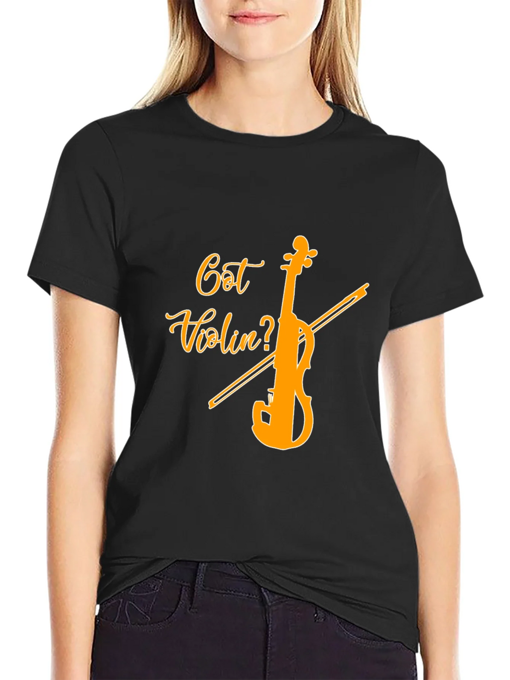 Got Violin? Black Graphic Tee - Music Lover product image 2