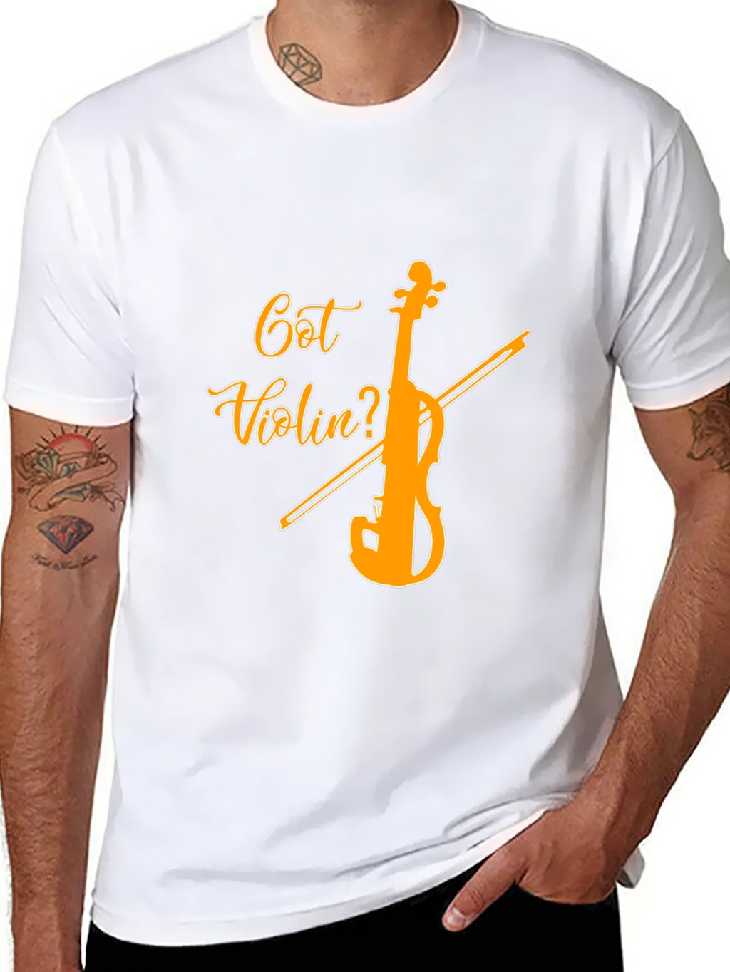 Got Violin? Black Graphic Tee - Music Lover product image 7