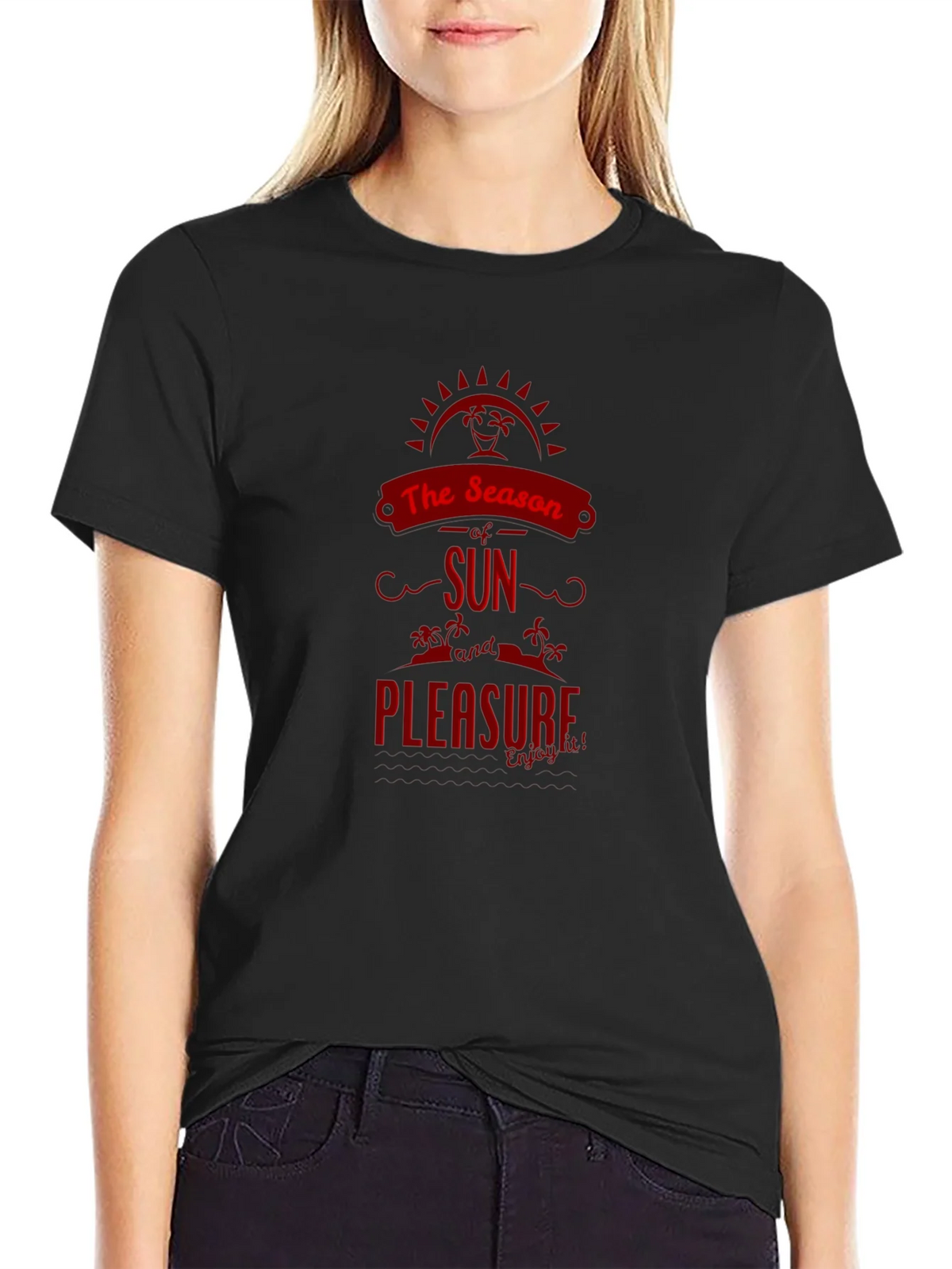 The Season of Sun T-Shirt - Black Graphic Tee product image 2