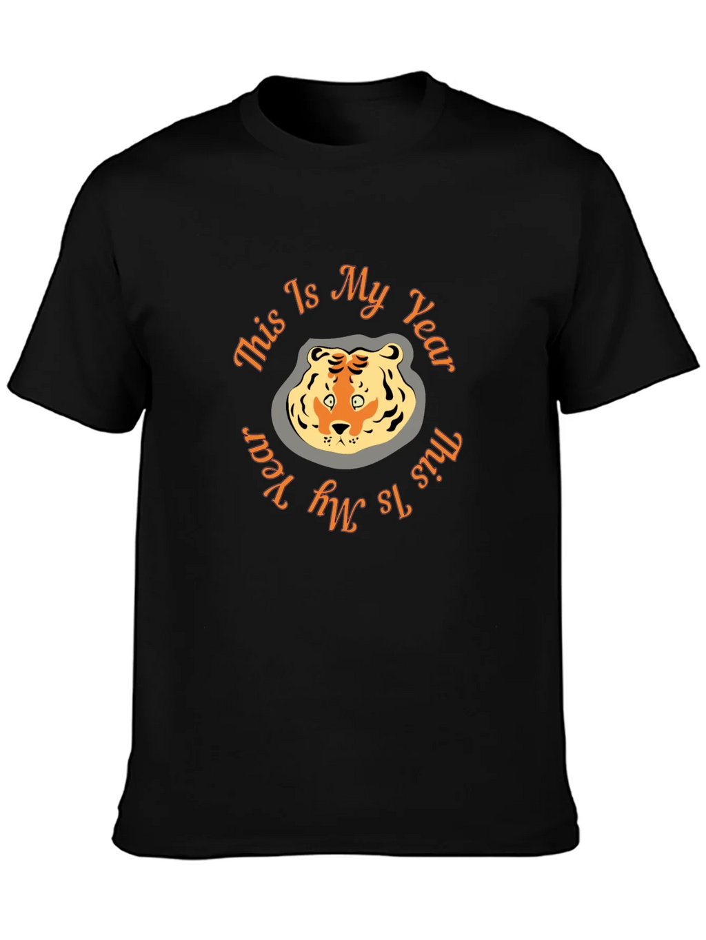 Tiger Year Graphic Tee - Black Cotton Comfort product image 3